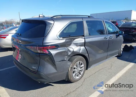 2025 Toyota Sienna Xle z USA, uszkodzony, nr VIN 5TDJRKEC1SS268774